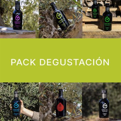 6 botellas de aveite que forman el pack